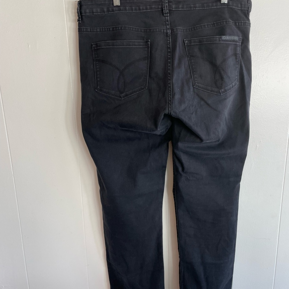 Calvin Klein black soft stretchy denim size 14x32